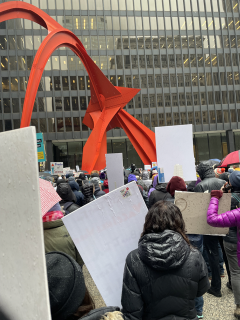 Photo of crowd at stand up for science protest